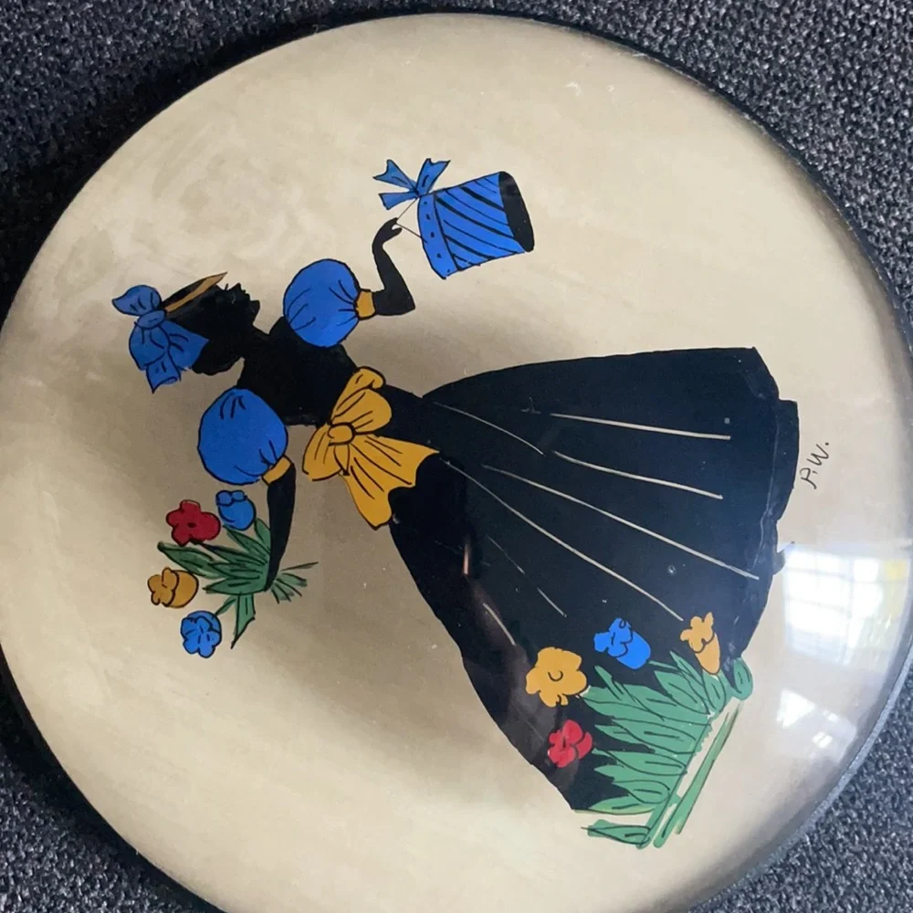 Vintage Peter Watson Hand painted women silhouette